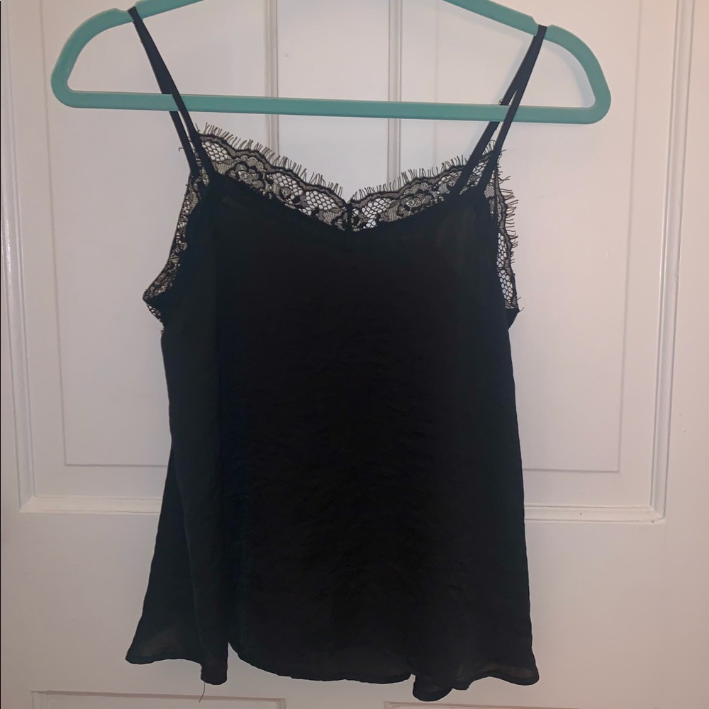 black satin lace Wild Fable cami